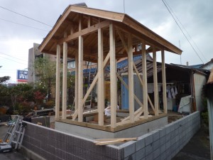 屋根下地も完成です！